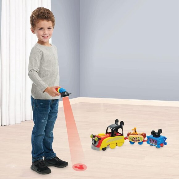 RARE Disney Junior Mickey Mouse Funhouse Light the Way Train, Musical Train GIFT - Picture 2 of 5